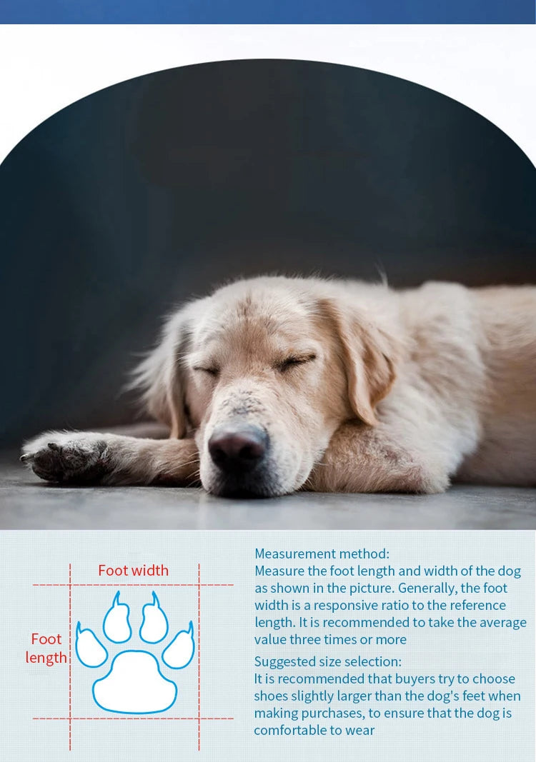 Waterproof Dog Boots — Anti-Slip Rain Shoes