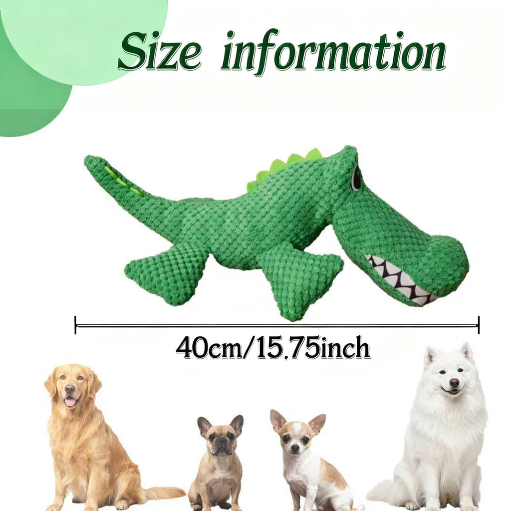 Dinosaur Squeaky Plush Chew Toy for Dogs & Cats