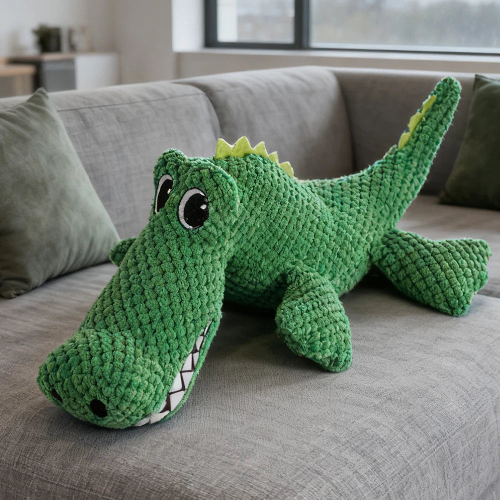Dinosaur Squeaky Plush Chew Toy for Dogs & Cats
