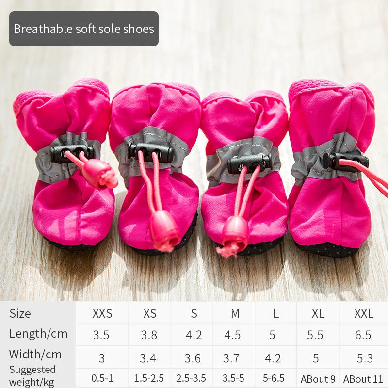 Waterproof Dog Boots — Anti-Slip Rain Shoes
