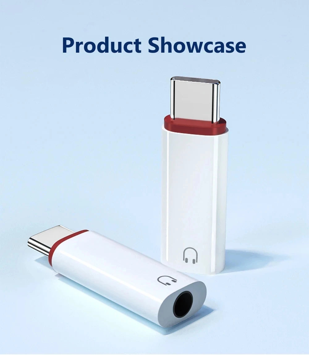 NNBILI Type c To 3.5mm Earphone Adapter 3.5 Jack USB C Audio Converter for iPhone 15 Samsung USB C to 3.5mm Headphone Connector
