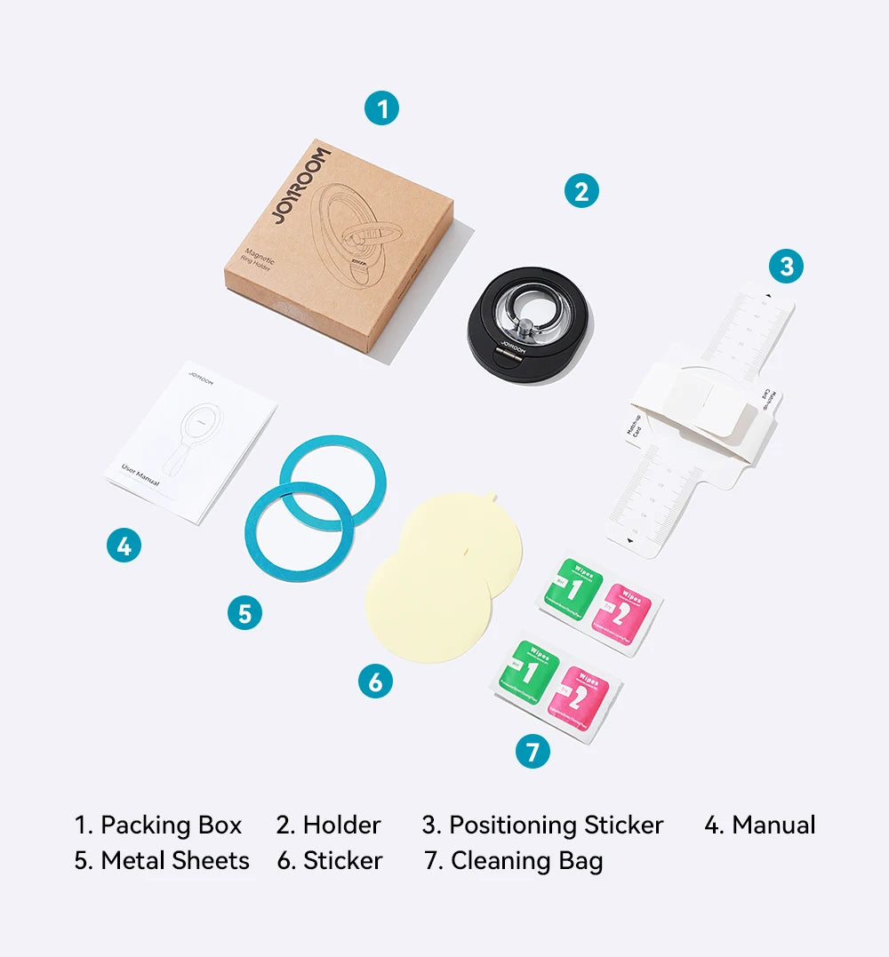 Joyroom Ring Phone Holder For Magsafe For iPhone Kickstand Ring Magnetic Phone Grip Holder Stand For iPhone 16 15 14 13 Pro Max